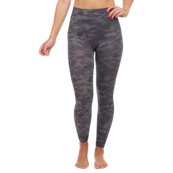 Spanx Look at Me Now Seamless Leggings in Heather Camo Women’s Size Small - Picture 2 of 7